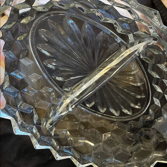 Vintage fostoria America 2 part oval relish dish 10 x 7 - Picture 4 of 4